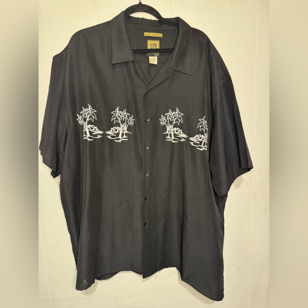 Vanessa Bruno Black Palm Tree Men's Shirt